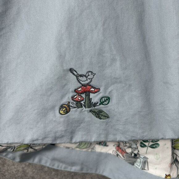 Disney Princess Animator Soft Shell Hooded Jacket Pockets Light Blue Size 5/6 - Picture 3 of 16